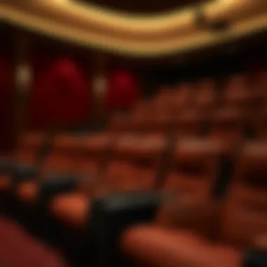 Luxurious reclining seats in a cinema setting