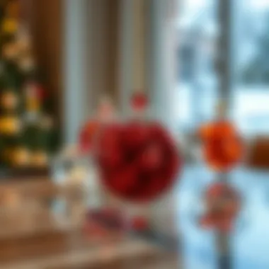 Artisan-crafted glass baubles reflecting holiday cheer