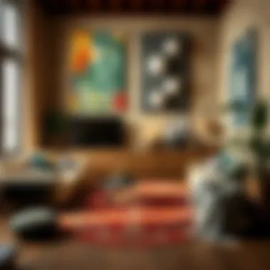 Artistic interpretation of carpet design influences