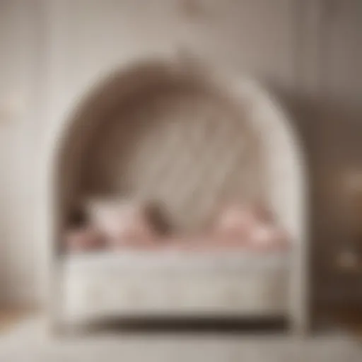 Cozy baby bed with soft bedding