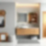 Elegant bathroom lower cabinet design