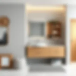 Elegant bathroom lower cabinet design