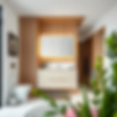 Modern materials for bathroom cabinetry