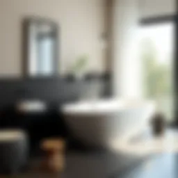 Elegant modern bathtub set showcasing contemporary design