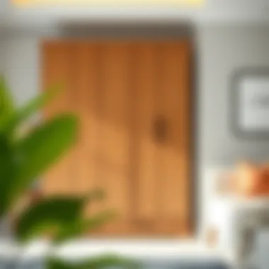 Stylish five-door wardrobe integrated into home decor