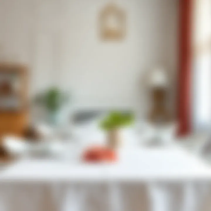 Care tips for maintaining white tablecloths