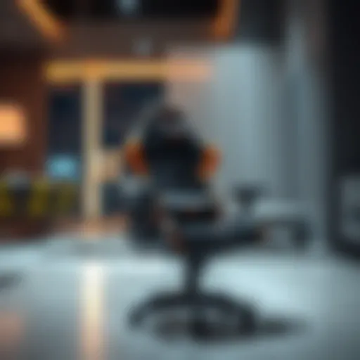 A stylish gaming chair in a modern setting