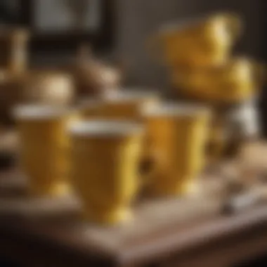 Care and maintenance of antique yellow cup