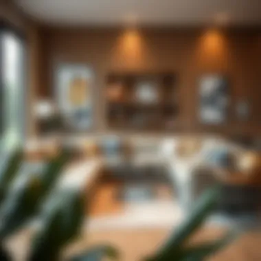 Stylish corner sofa in a modern living room setting