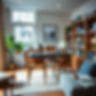 Cozy home office with a book-laden shared desk