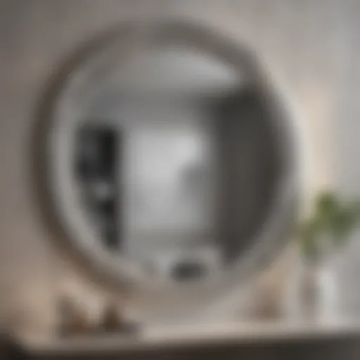 Sophisticated mirror decoration enhancing interior aesthetics