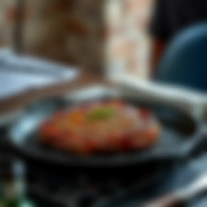 A cast iron grill pan showcasing perfectly seared steak with grill marks