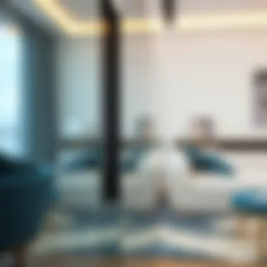 Close-up of glass materials selection for wall applications