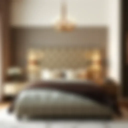 Elegant single bed headboard design