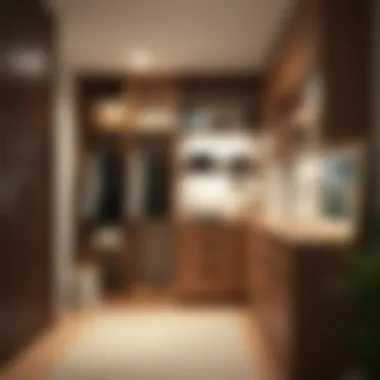 Efficient use of closet space with vertical storage solutions