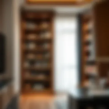 Classic bookshelf featuring intricate woodwork