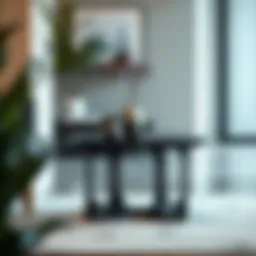 Elegant dual side table enhancing modern decor