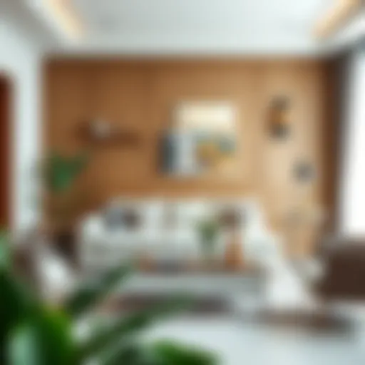 Elegant small sofa set in a modern living room