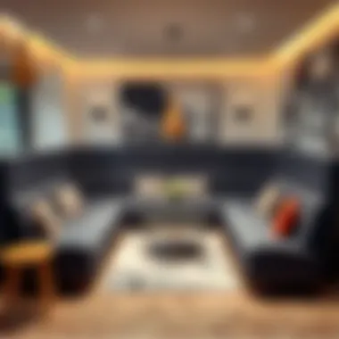 Functional design of a compact seating arrangement