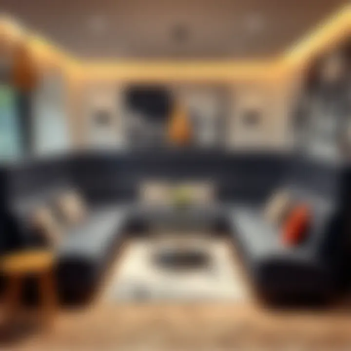 Functional design of a compact seating arrangement