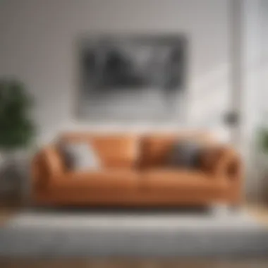 Sofa drawing techniques demonstration