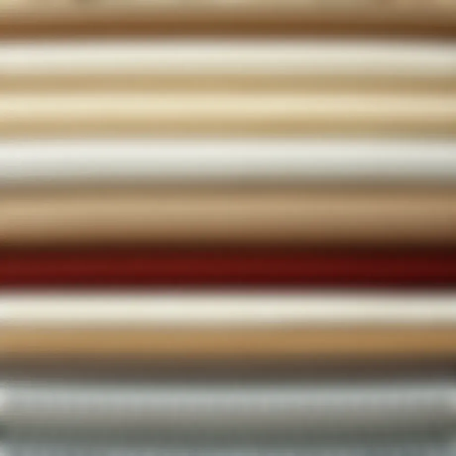 Elegant upholstery fabric samples showcasing various textures and colors