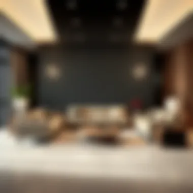 Functional layout with L-shaped seating arrangement