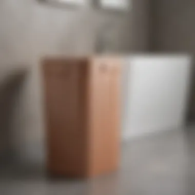 Elegant materials for trash can