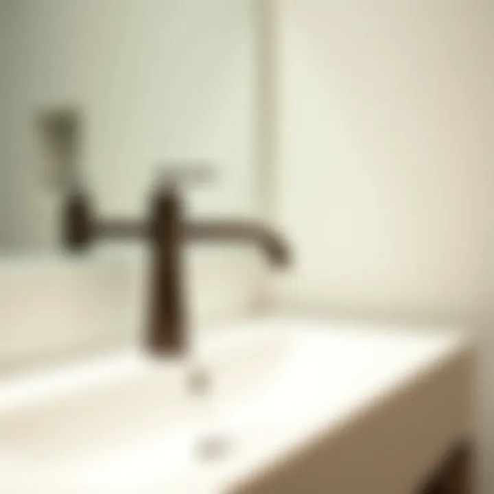 Artistic faucet design enhancing bathroom decor