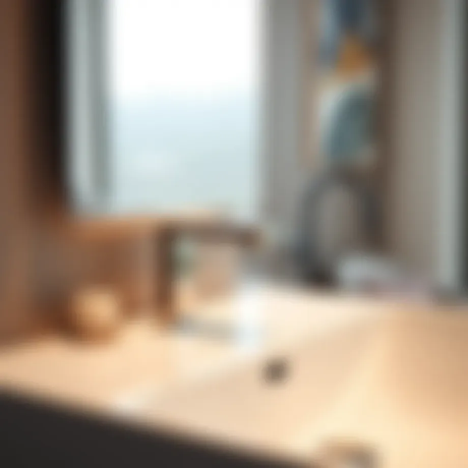 Modern bathroom faucet with sleek design