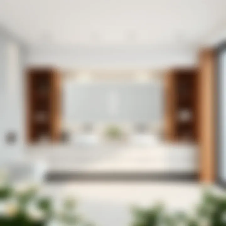 Inspiring modern bathroom design with integrated cabinetry