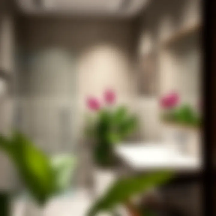 Maintenance tips for indoor flowers in bathroom