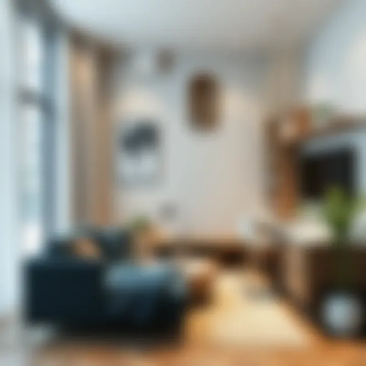 Innovative interior design of a compact living space in a mini home.