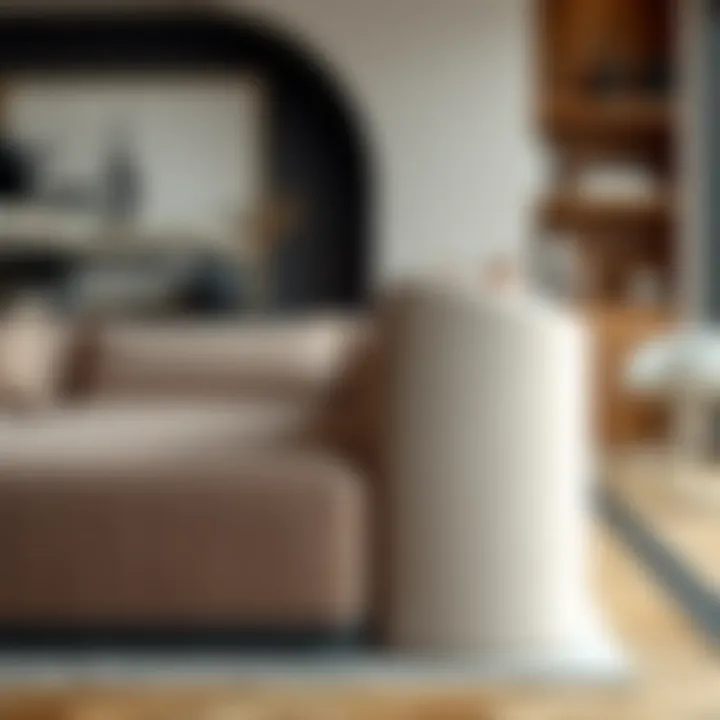 Innovative material choices in sleek furniture design