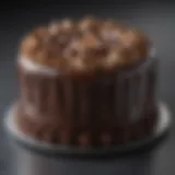 Non-stick cake mold showcasing a delicious cake