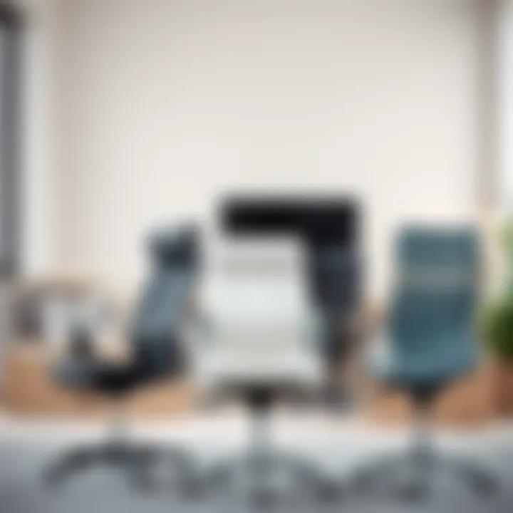 Variety of office chair materials and styles for selection