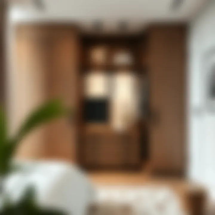 Innovative materials used in open wardrobe construction