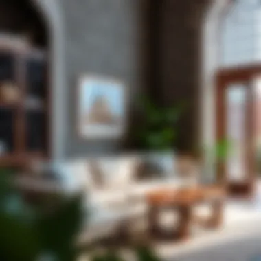 Traditional Islamic patterns integrated into festive decor