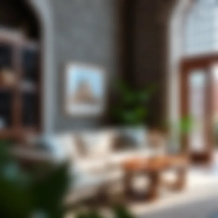 Traditional Islamic patterns integrated into festive decor