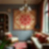 Intricate embroidery design showcasing traditional patterns