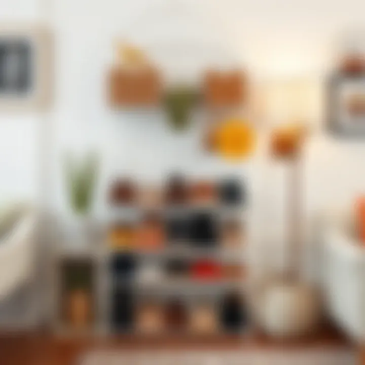 Functional shoe rack arrangement with personal touches