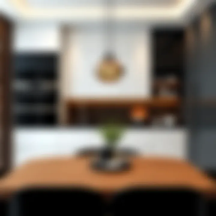 The harmony of modern kitchen design with black and white elements