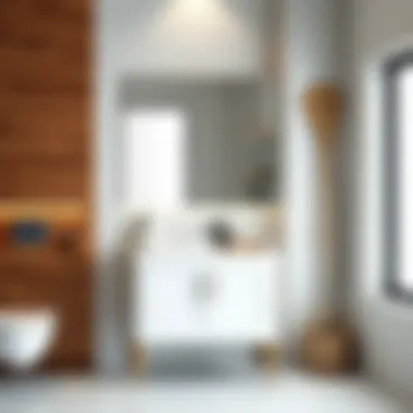 Elegant small bathroom cabinet with sink