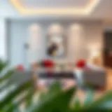 Stylish small living room sofa set with modern design