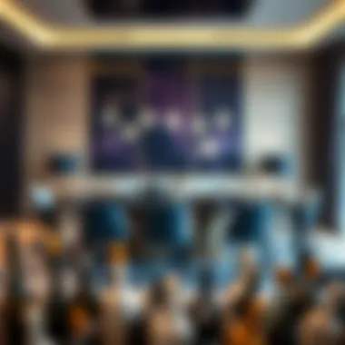 Modern dining room set featuring sleek lines and contemporary colors