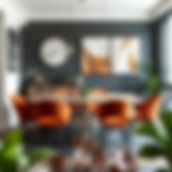 Trendy dining chairs that complement a sporty chic theme