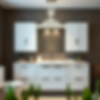 Stylish bathroom cabinet showcasing storage solutions