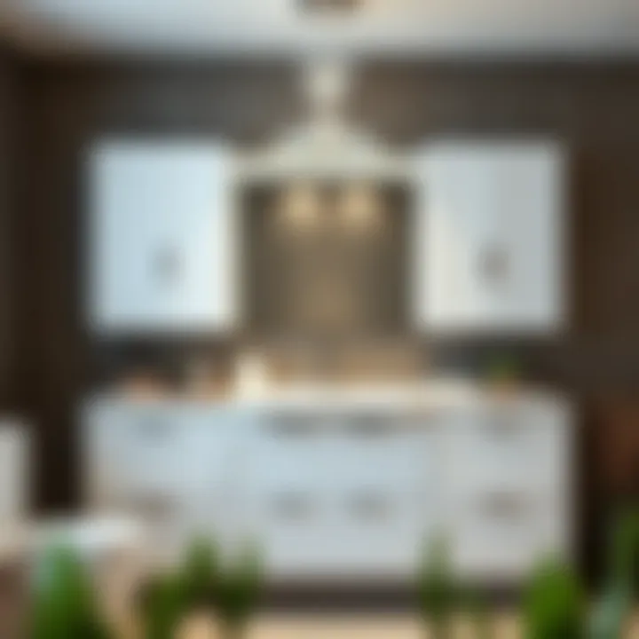 Stylish bathroom cabinet showcasing storage solutions