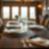 Elegant table setting showcasing various placemats