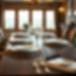 Elegant table setting showcasing various placemats